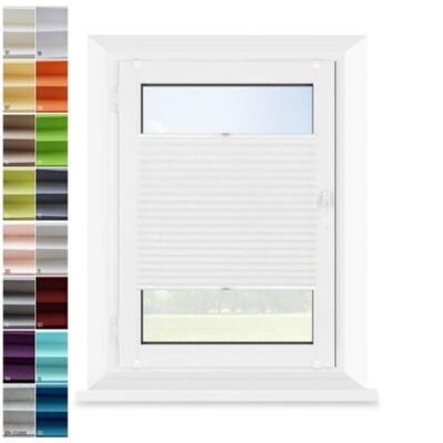 Plissee Klemmfix nach maß Fenster ohne Bohren 120-160 cm lang 140-190cm breite