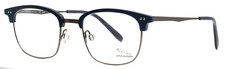 JAGUAR 33770-4200 C40 Navy Gunmetal Mens Square Eyeglasses 50-21-145 B:39