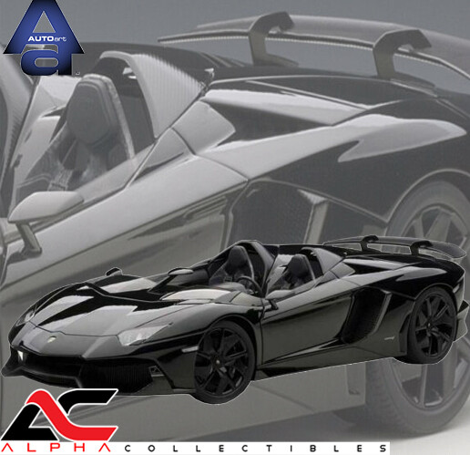 AUTOART 74676 1:18 LAMBORGHINI AVENTADOR J BLACK SUPERCAR