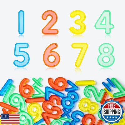 PreTrans 48 Pcs Plastic Numbers and Symbols   Early Math Set - Light Table Ma