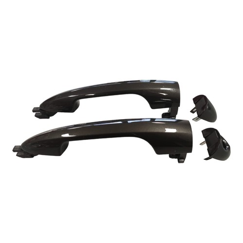 Coppia Maniglie Porta Per Alfa Romeo Giulietta Mito Dark Miron Brunite - Picture 3 of 3