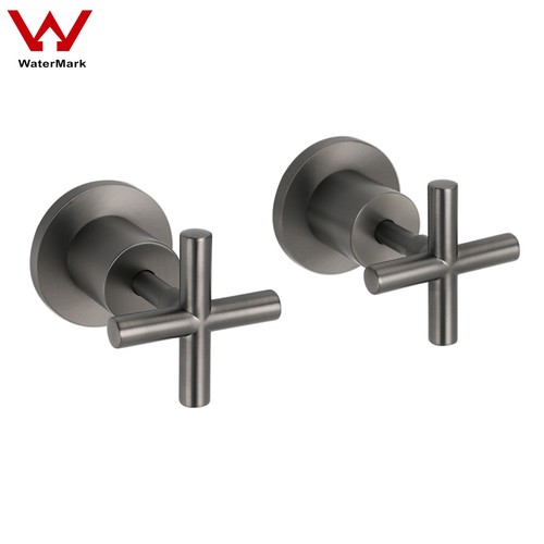 KYLINS Watermark Shower Twin Taps Mixer Tap Brushed Gold/Black/Gun Metal/Nickel - Picture 202 of 216