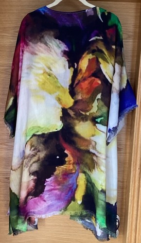S&C Silk And Cashmere Ladies Monet Vibrant 2 Piece Set Brand New Size Large - Picture 5 of 9