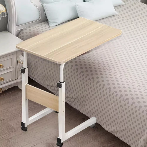 Mobile Over Bed Chair Table Hospital Overbed Height Adjustable Laptop Tray Stand - Picture 2 of 11