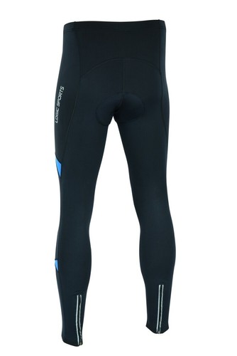 Ento Mens Thermal Cycling Tight Padded Long Pants Zipper Bike Leggings Cold Wear - Picture 6 of 15