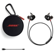 Bose SoundSport Wireless In Ear Bluetooth Sweat-Resistant Headphones-Red