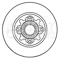 2x Brake Discs Pair Solid fits PEUGEOT 308 CC, GTi, Mk1 1.6 Rear 07 to 14 249mm - Picture 2 of 2