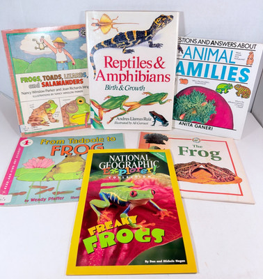 Frogs, Lizards and Reptiles Bundle of 6 books 0064451232 1990's