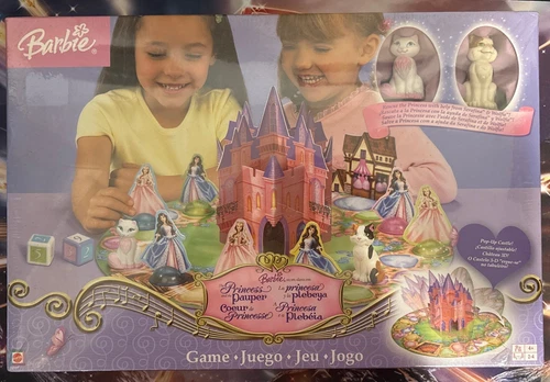 Barbie La Principessa E Il Povero Film Gioco da Tavolo Mattel 2004 Sigillato Nuovo
