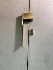 ICO V3010-BGL Volkano Cinder Wall Euro Toilet Paper Holder - Brushed Gold Light