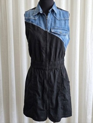 Desigual Sidney bimaterial dress.