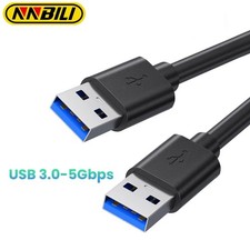 USB 3.0 Male to Male Cable High Speed Data Sync Durable Metal Charging Cord