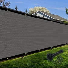 Artpuch Privacy Fence Screen Dark Grey Customized Outdoor Mesh Panels for Backya