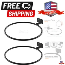 2Pack 6in Wall Flower Pot Holder Ring Plant Hanger, Metal Planter Hooks Wall ...