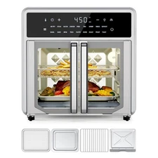 Kitchen Elite Air Fryer French Door Oven,15.8 Qt Toaster Oven Countertop Combo.