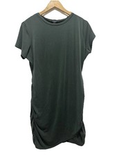 Hunter Green Express Rouched Tshirt Dress Size Women’s Large