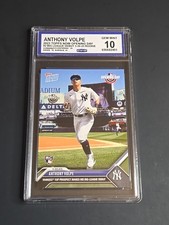 2023 Topps Now Baseball Anthony Volpe #2 (RC) CCG 10 Gem Mint NY Yankees Debut