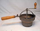 Vintage Foley Food Mill – Teal Handles – Metal Hand Crank Masher Strainer — photo 1
