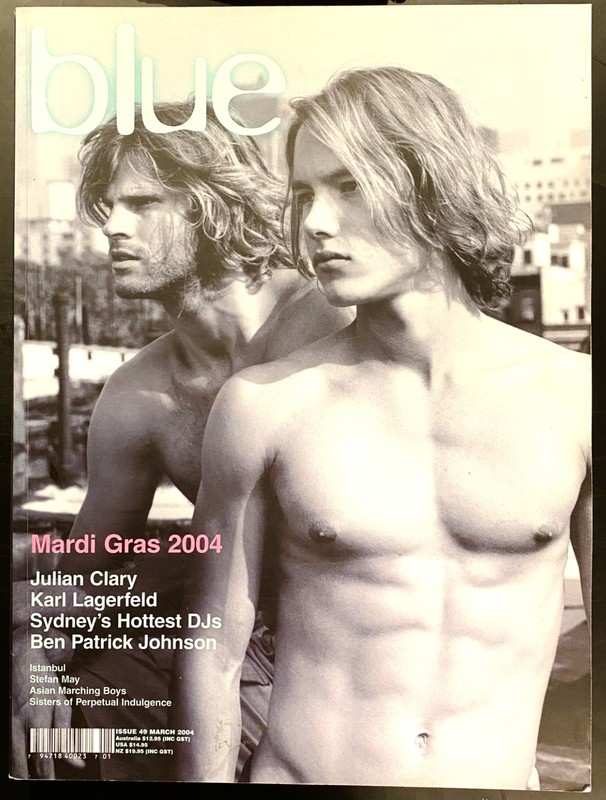 BLUE Magazine Issue #49 March 2004 Like New Condition - Gay Interest