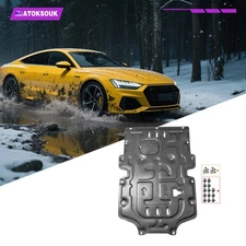 Engine Splash Shield For Audi A7 2019-2024 Heavy Skid Plate W/Service Hole