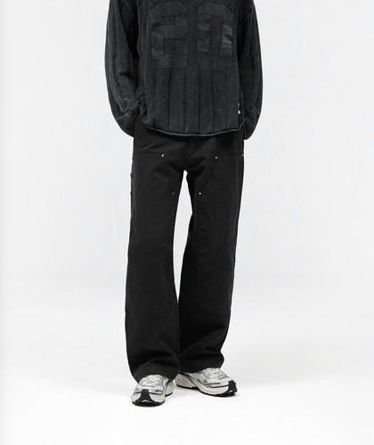 BNWT Represent Washed Black Heaton Workwear Pants sz L