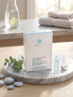 MONAT Double Action Hydrating Serum - 3 Sealed Vials + Reusable Cap - NEW