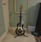 Black Solid Body 6-String Right-Hand Electric Guitar, Honeycomb, Stand — photo 1