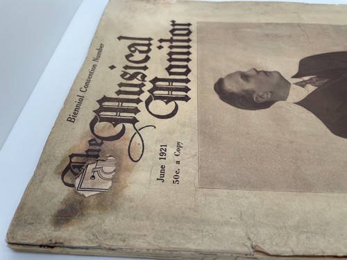 Vintage 1921 The Musical Monitor Book Antique Ephemera Biennial Convention - Picture 3 of 11
