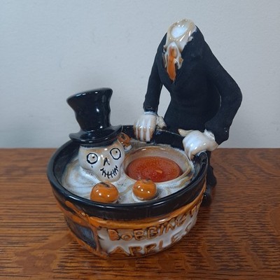 YANKEE CANDLE Halloween Boney Bunch Bobbing for Apples Votive Candle Holder