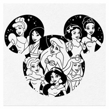Adesivi murali Disney principessa Topolino ragazze camera da letto asilo wall art decalcomanie