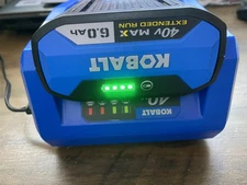 Genuine Kobalt 40v MAX 6Ah 6.0 Extended Run Li-Ion Battery and Charger