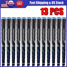 13Pcs Golf Grips Golf Club Grip Blue Rubber Anti-Slip Standard/Midsize/Oversize