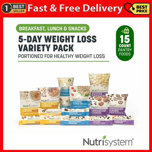 Nutrisystem 5-Day Weight Loss Variety Pack, Breakfasts, Lunches, and ...