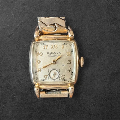 Vintage Bulova Excellency 10k Gold Filled Mens Watch 21 Jewels Working - Picture 3 of 8