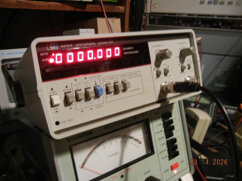HP 5314A universal Counter   Calibrated   with book   power cord  EXCELLENT