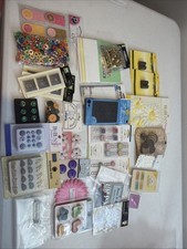 Huge Mixed Lot Of Craft Embellishments Clips Dots Snaps Flowers Camping 95 New