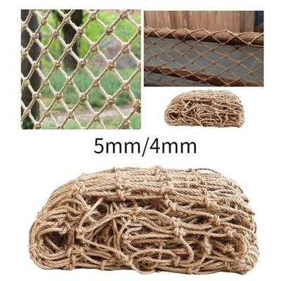 Hanfseile Net Hochleistungs-Gartennetz für Balkon Klettern Pflanze Zuhause