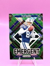 2025 Panini Prizm Tyler Warren Emergent Green Wave SP Rookie RC #13 Colts