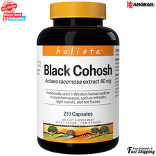 Holista Black Cohosh 40mg 210 Capsules Herbal Supplement Value Pack