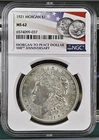 1921 Morgan Silver Dollar – NGC MS 62 – Morgan to Peace Dollar 100th Anniversary