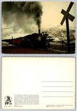 Durango Silverton Narrow Gauge Train Postcard Colorado Mountains Steam