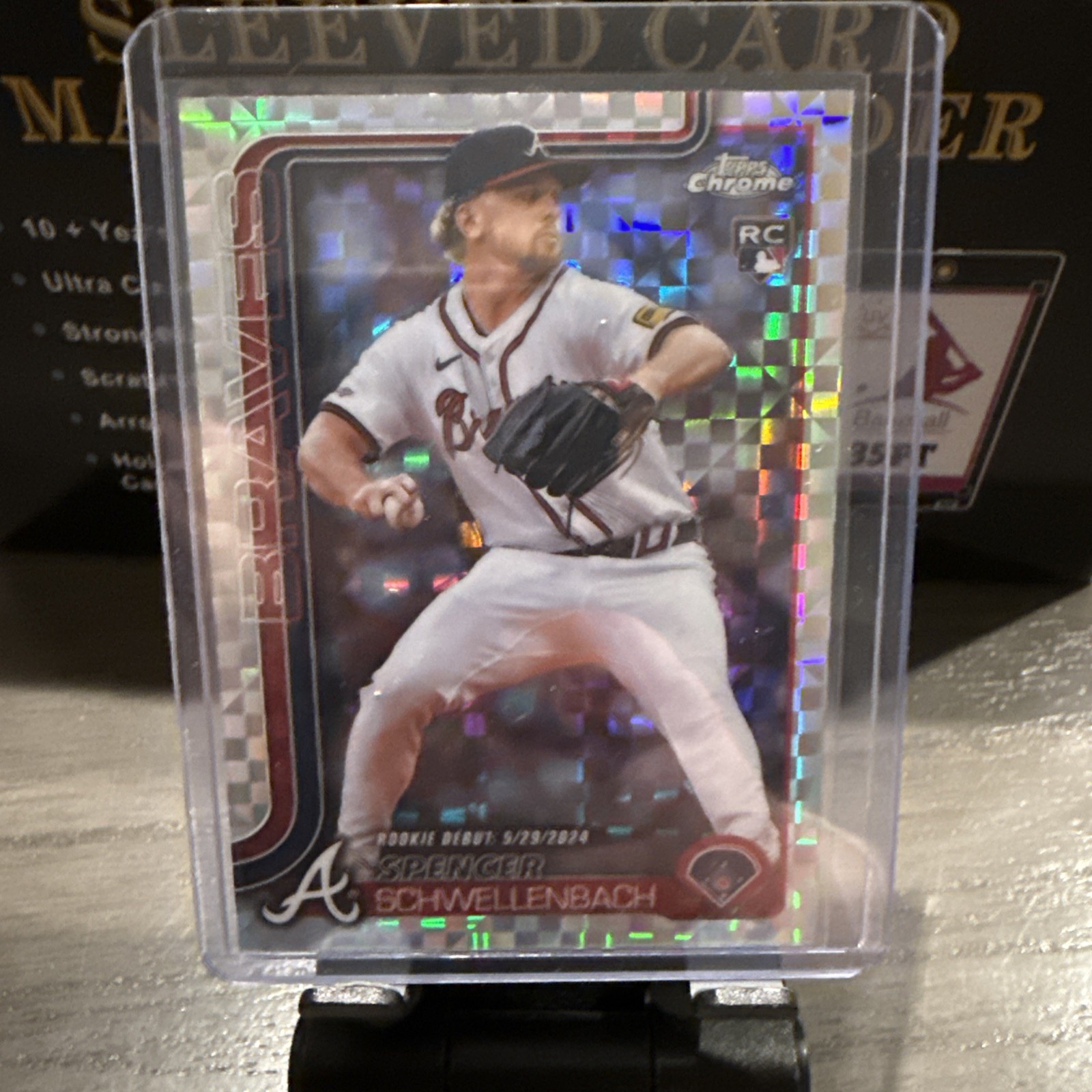 2025 Topps Chrome Update Series - Spencer Schwellenbach #USC132 X-Fractor (RC)