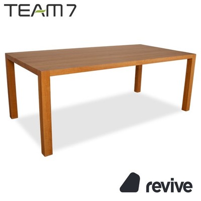 Team 7 Loft Wooden Dining Table Brown Erle 200 x 100 cm