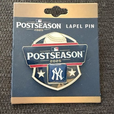 NY YANKEES PIN 2025 POSTSEASON MLB BASEBALL PLAYOFFS LAPEL PIN