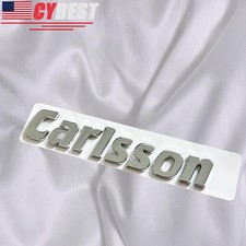 Chrome 1x Car Trunk Rear Emblem Symbol Decal Badge For Carlsson Sport All Models