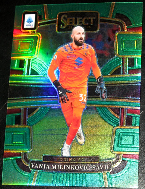 2023-24 Select Serie A Vanja Milinkovic-Savic Green Prizm # 4/5 Terrace #79 2024