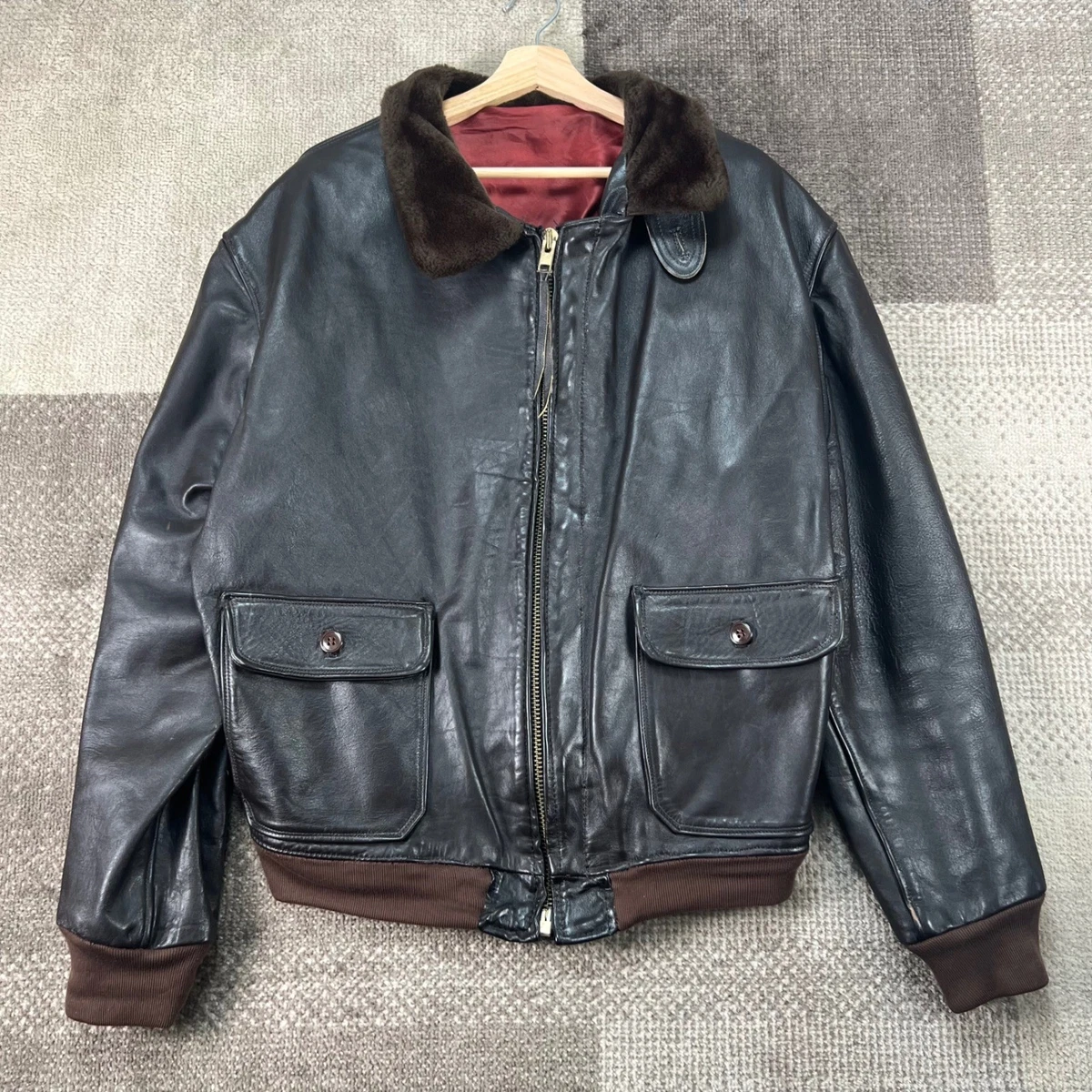 Leather Regular Size XS Vintage Outerwear Coats & Jackets for Men
