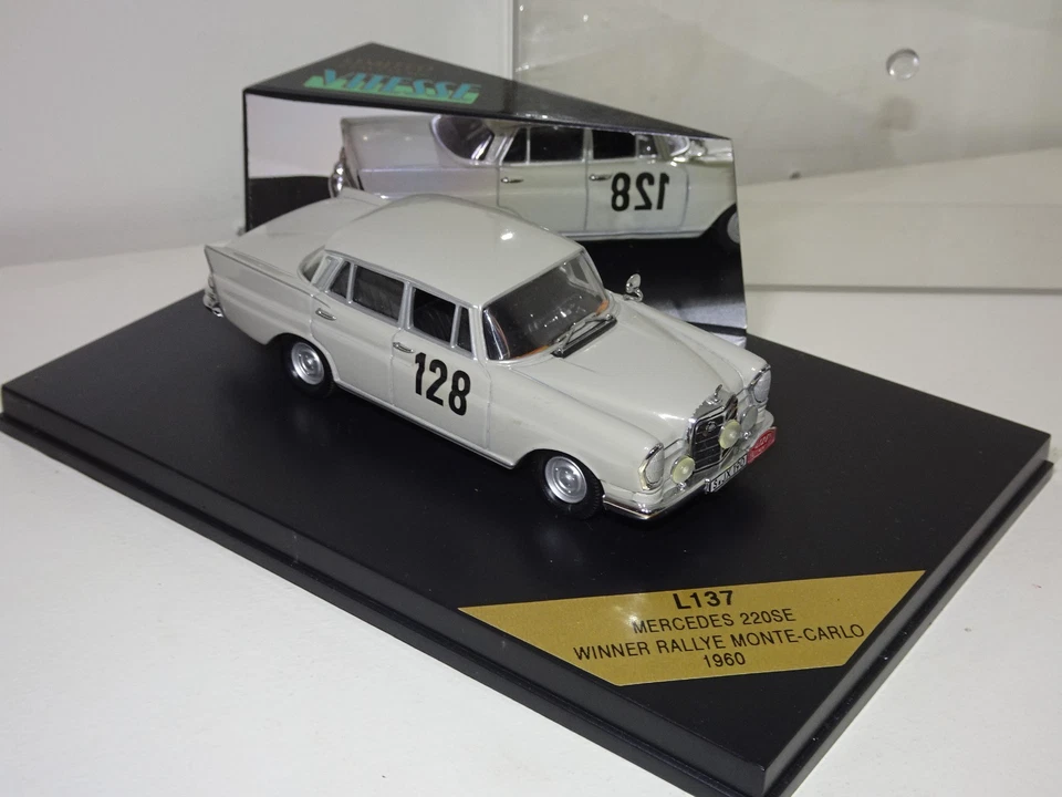MERCEDES 220SE N°128 Rallye Monte Carlo 1980 VITESSE L137 1/43 Boite origine - Photo 2/4