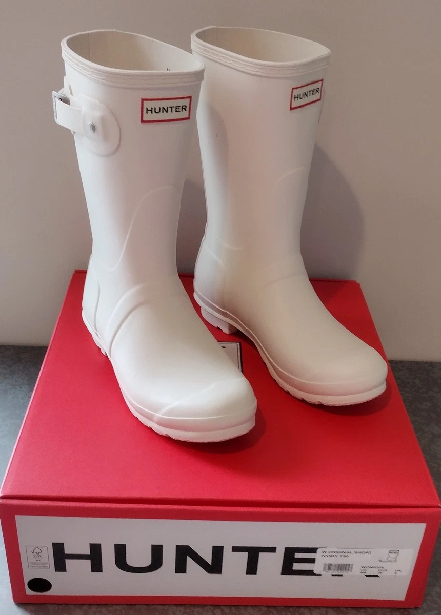 Hunter White Boots for Women for sale - eBay