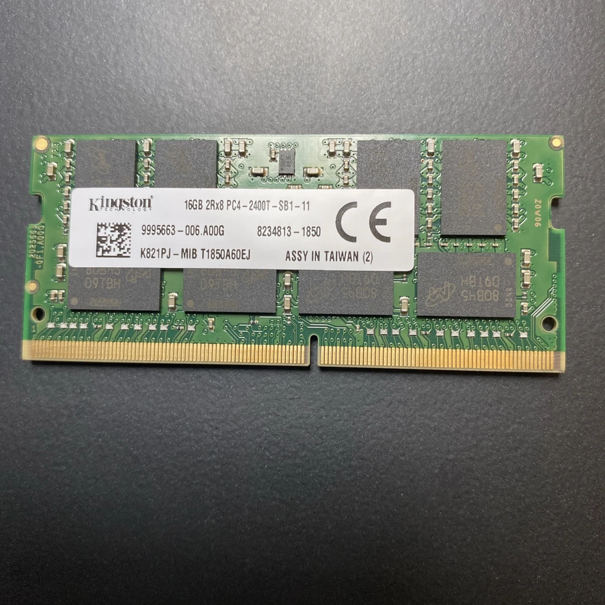 Kingston 16GB 2Rx8 PC4-2400T DDR4 メモリ2枚組 Kingston PC4-19200 (DDR4-2400) Bus Speed Computer RAM 16 GB